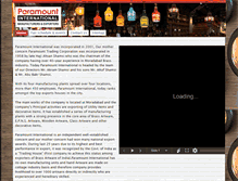 Tablet Screenshot of paramountinternational.net